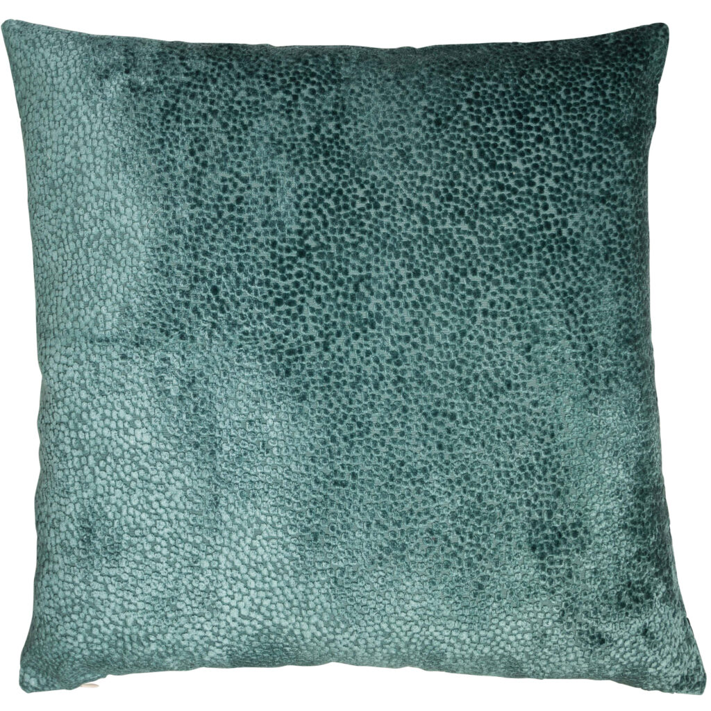 CUT VELVET DOTS TEAL 56 X 56