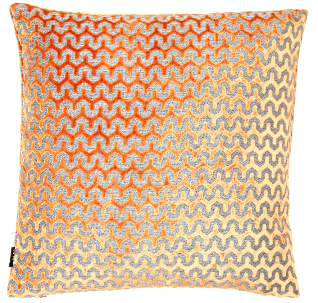 CUT VELVET WAVE TAN 56 X 56