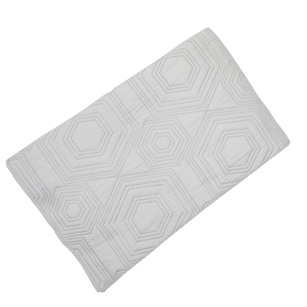 FAUX EMBROIDERY CONTRAST COL  BEDSPREAD 200 X 230