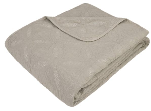 DELICATE STONEWASH QUILT TAUPE 240 X 260