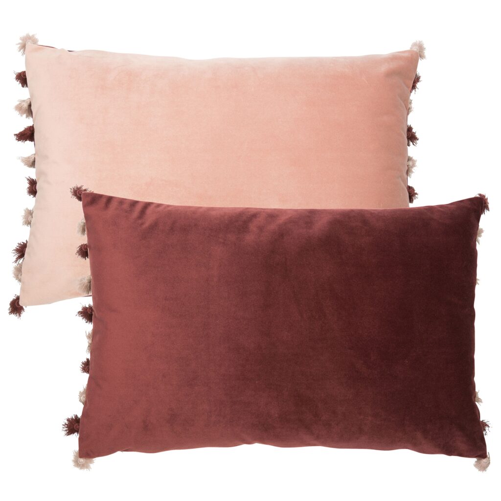 DOUBLE SIDED VELVET W. FRINGES 40 X 60