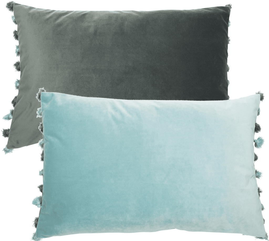 DOUBLE SIDED VELVET WITH FRINGES 40 X 60
