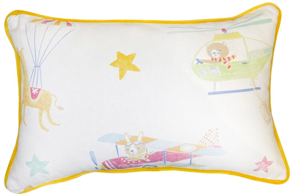 CHILDRENS TRANSPORT PRINT WITH STARRY REVERSE 30 X 45