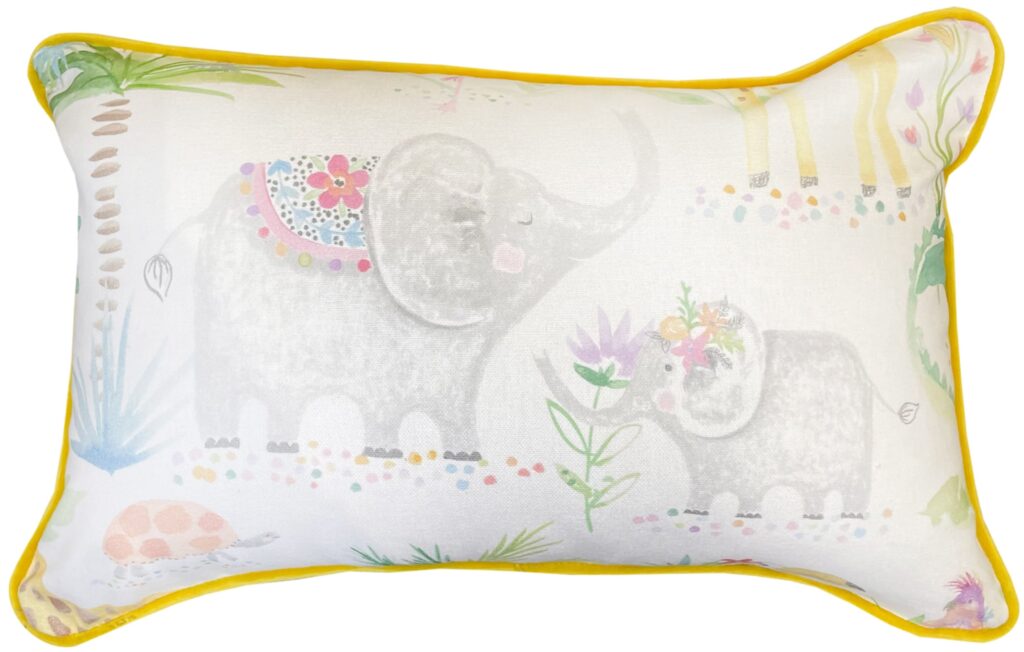 CHILDRENS ZOO PRINT WITH DOTTY REVERSE 30 X 45