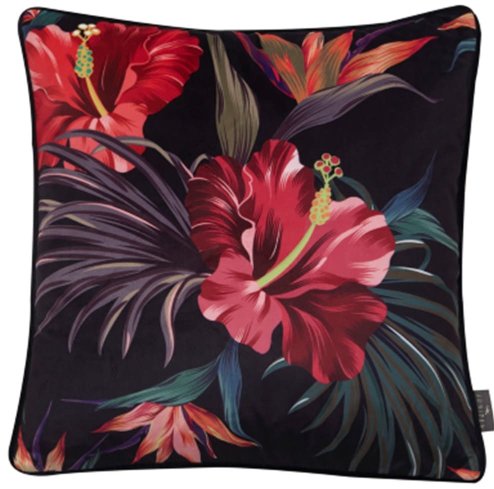 PRINTED BIRDS OF PARADISE FLOWERS 45  X 45