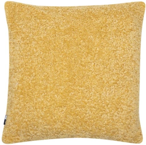 TEXTURED FAUX FUR MUSTARD 45 X 45