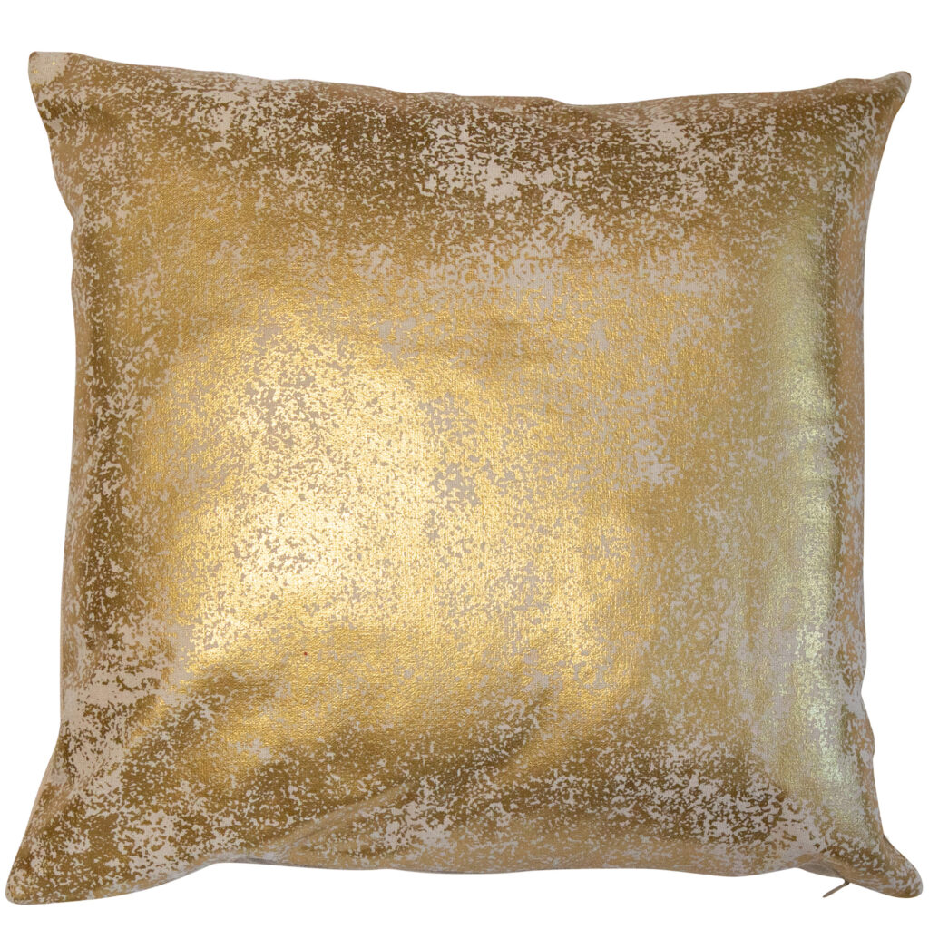 METALLIC GOLD ON LINEN 45 X 45