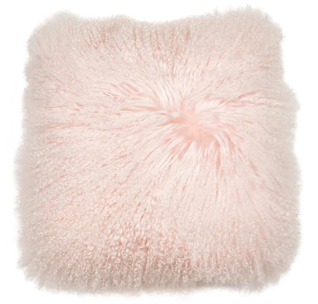 MONGOLIAN LAMB REAL SUEDE PUTTY 40 X 40