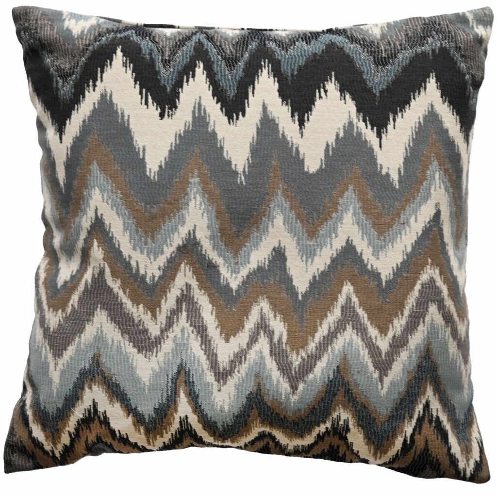 JAQUARD ZIZ ZAG DES IN TAUPES 45 X 45