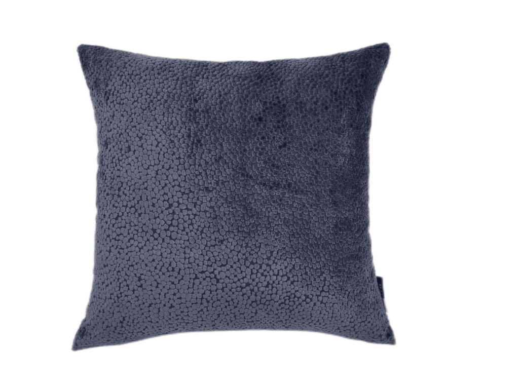 CUT VELVET DOTS IN NAVY 43 X 43
