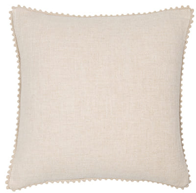 LINEN POM POM CUSHIONS 45 X 45