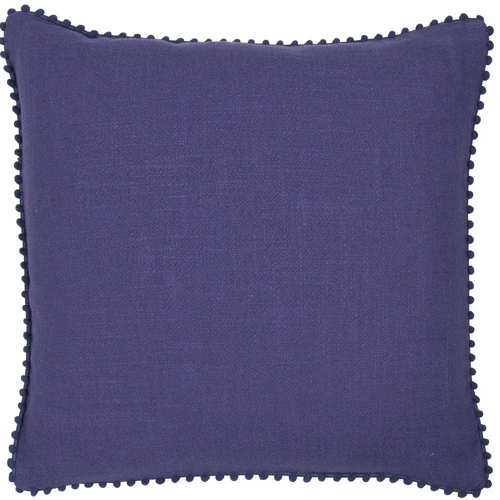 LINEN POM POM CUSHIONS 45 X 45