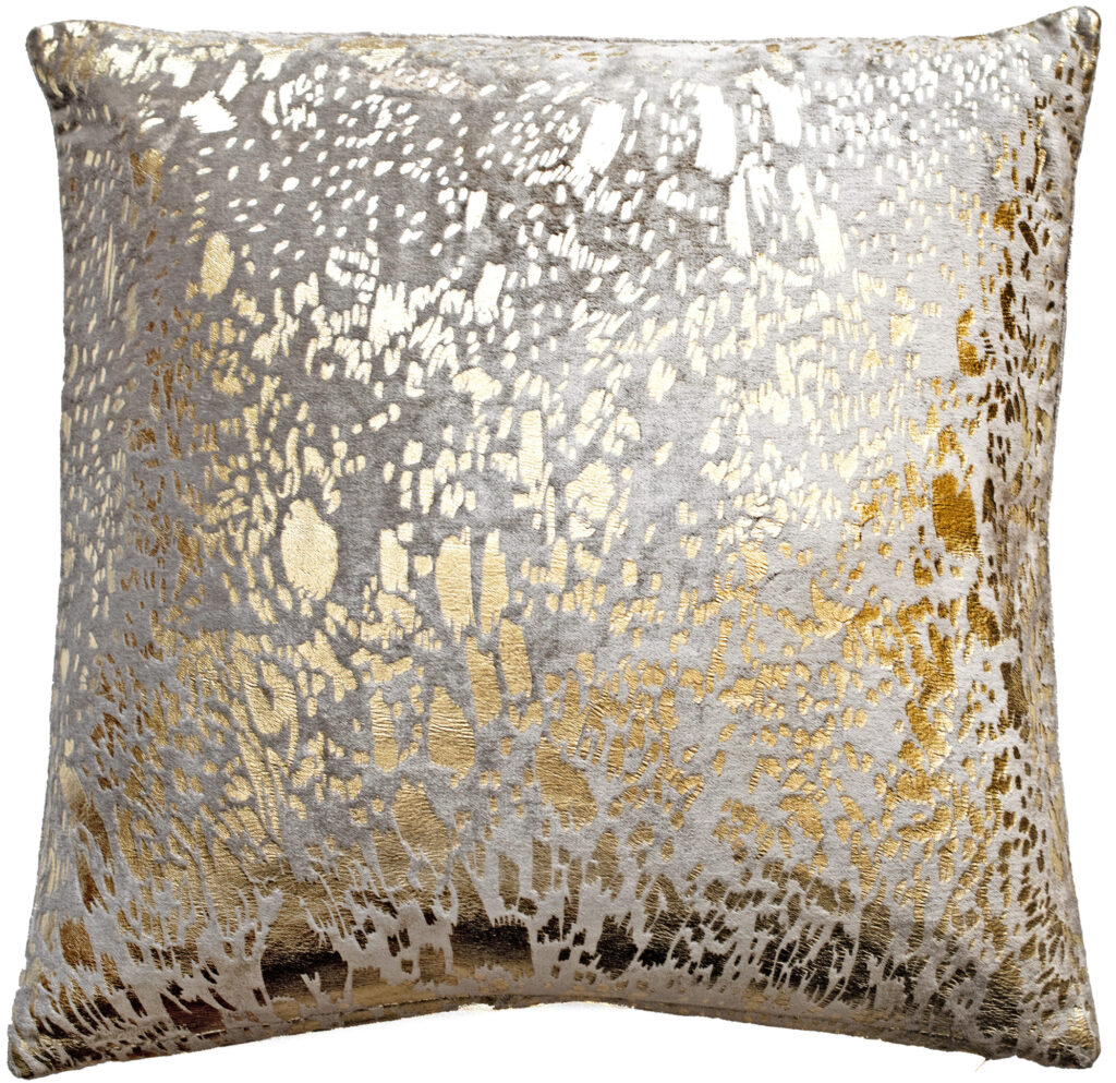 FOIL PRINTED TEXTURED CUSHION  45 X 45