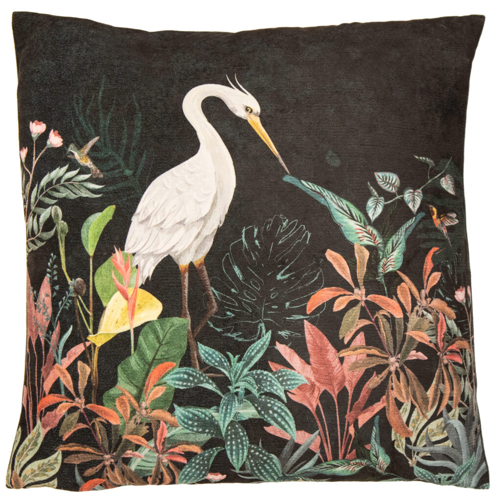 FLORAL STORK CUSHION 45 X 45