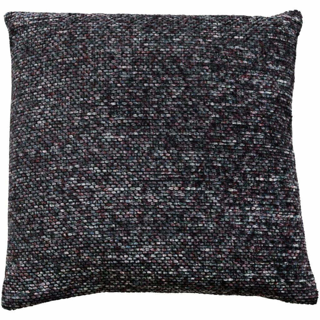 OMBRE CHENILLE SQUARES WITH VELVET BK PURPLE 43 X 43