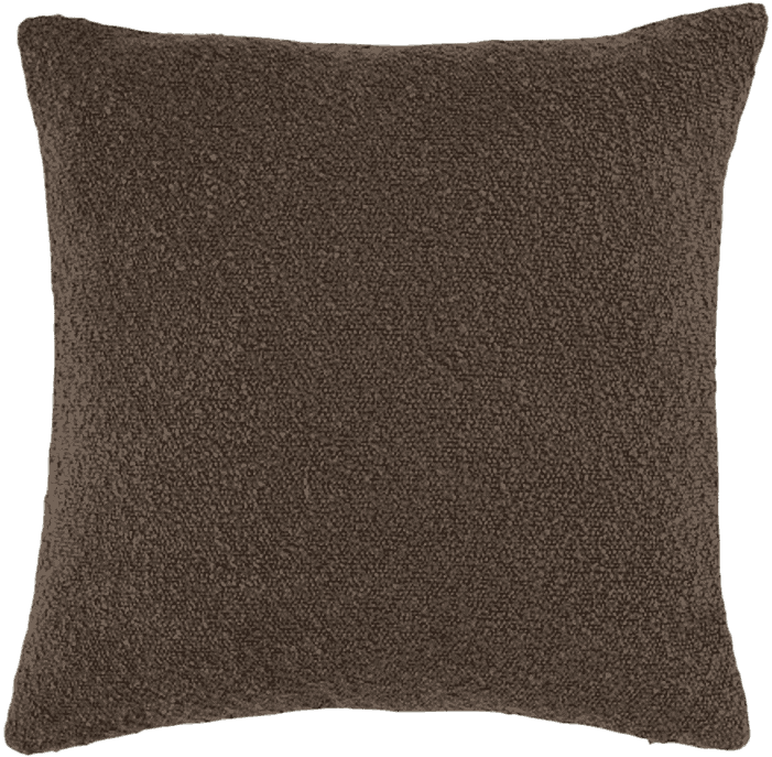 BOUCLECUSHION-BROWN 45 X45