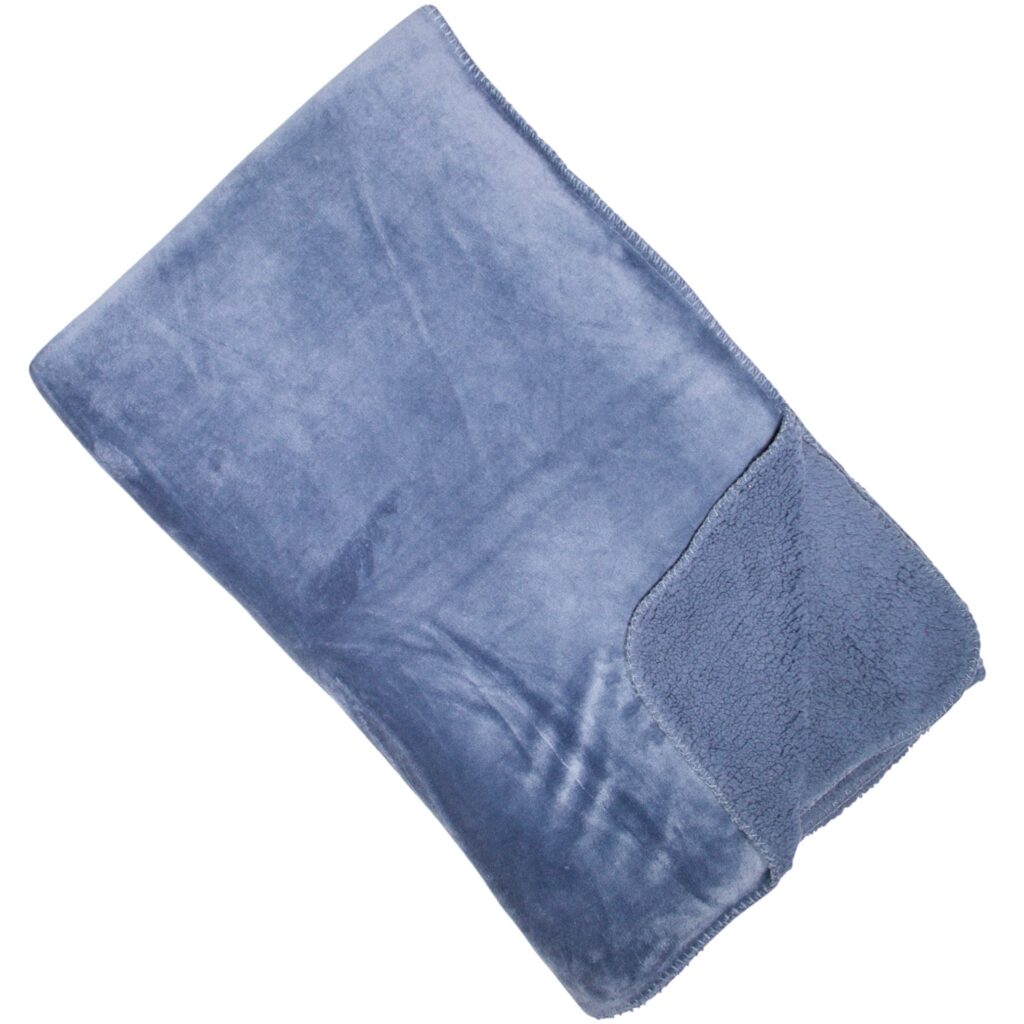SOFTEST FLEECE THROW BLUE 150 X 200
