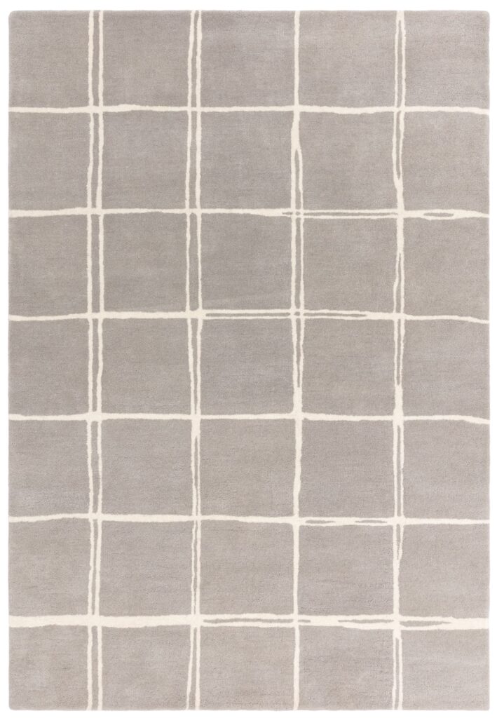 Albany Grid Silver Rug