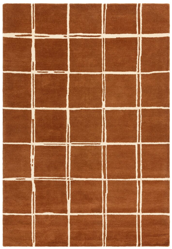 Albany Grid Rust Rug