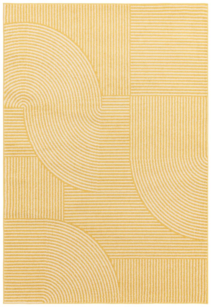 Muse Yellow Geometric Rug MU18