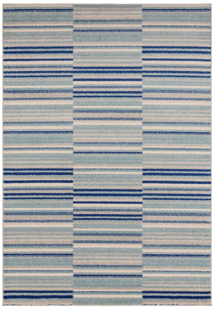 Muse Blue Stripe Rug MU05