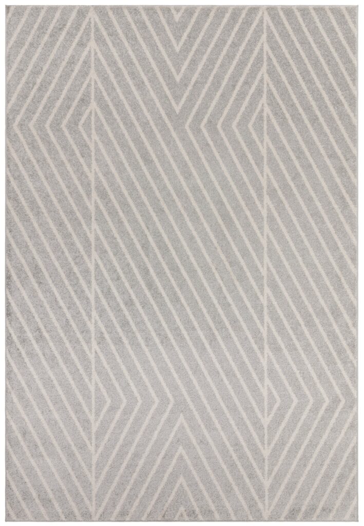Muse Grey Linear Rug MU09